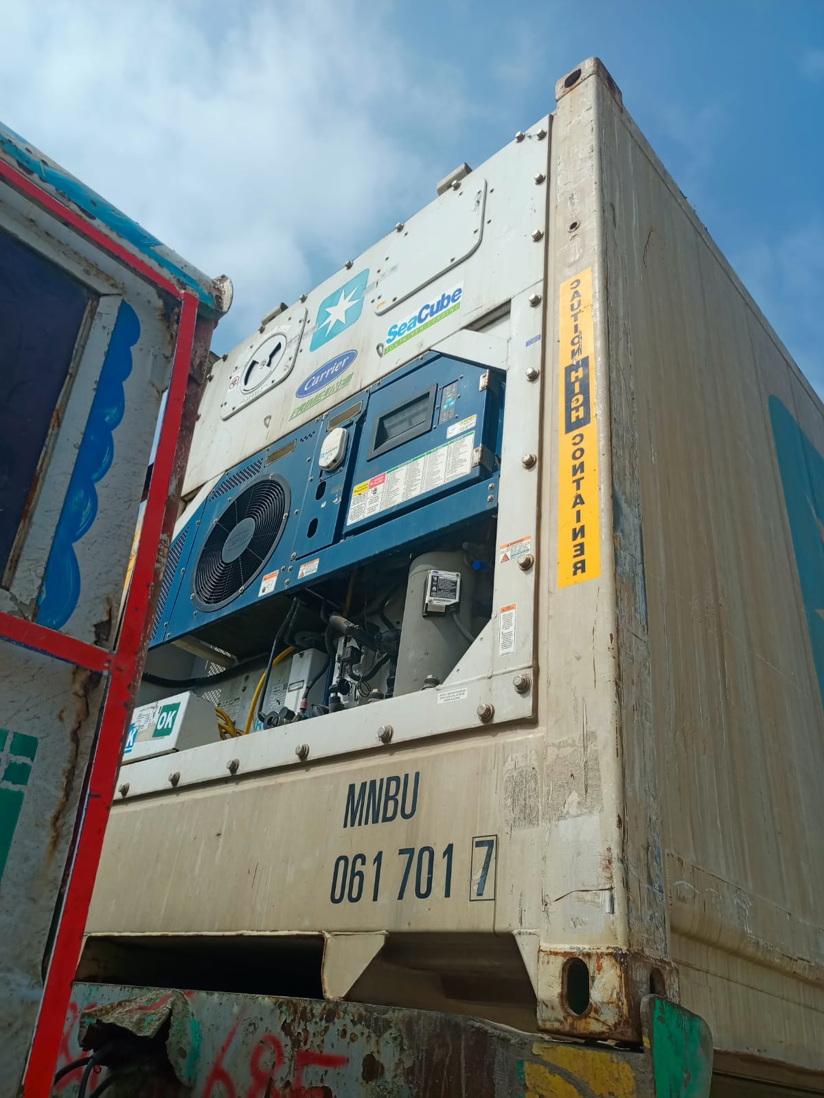 Refrigerated reefer container halal chilled meat export Pakistan